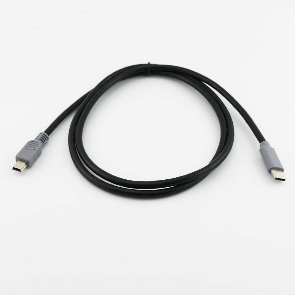 USB-C to Mini-USB Adapter Cable - 25cm / 1m - OTG Data Lead for Mobile, Macbook, MP3/MP4 Player