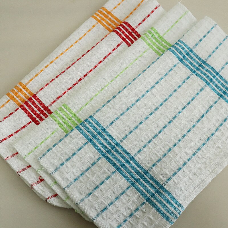 10pcs/pack Small Kithen Towels Cotton Home Cleaning Cloth Super Absorbent 30x30cm 11.8"x11.8"