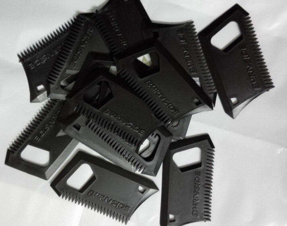 Plastic black surf wax comb 5 pcs