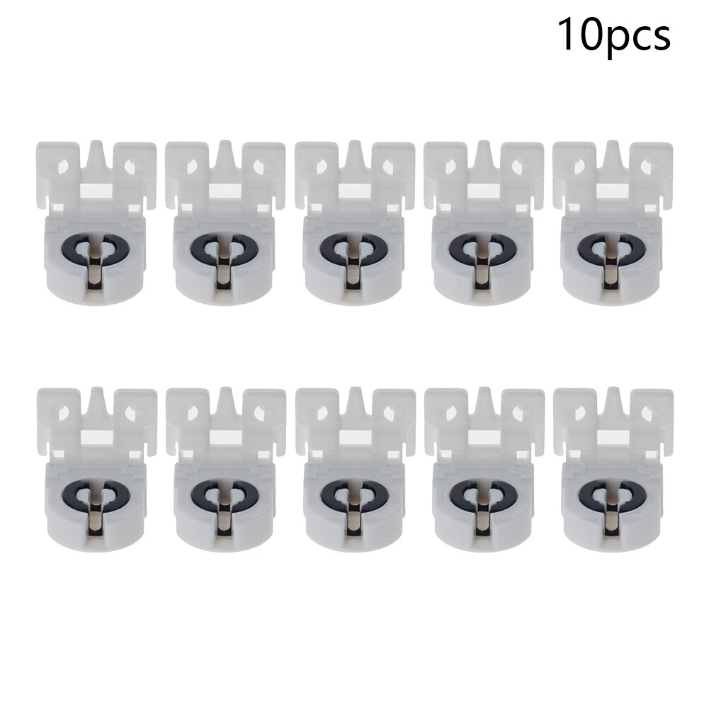 2 ~ 10 Pcs T8 Lamphouder Ac 500V 2A G13-F41F Wit T8 Buis G13 Fluorescerende Licht Led Lamp plastic Houder Socket Verlichting Accessoire: 10pcs