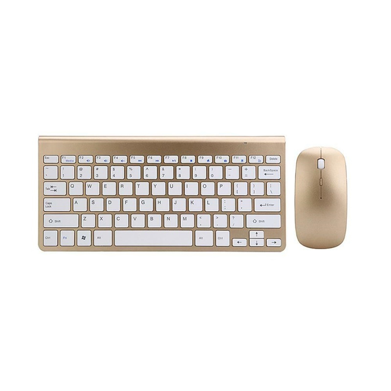 2.4G Wireless Silent Keyboard and Mouse Mini Multimedia Full-size Keyboard Mouse Combo Set For Notebook Laptop Desktop PC