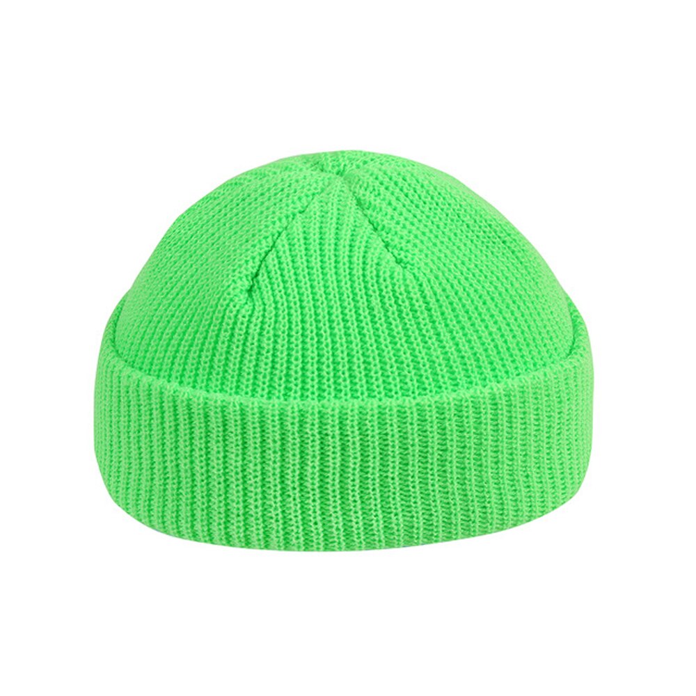 Hoeden zonder rand, hiphopmuts, muts met schedel, gebreide straatmuts, dames, heren, unisex, casual, effen, pompoen, draagbare meloenmuts: Groente