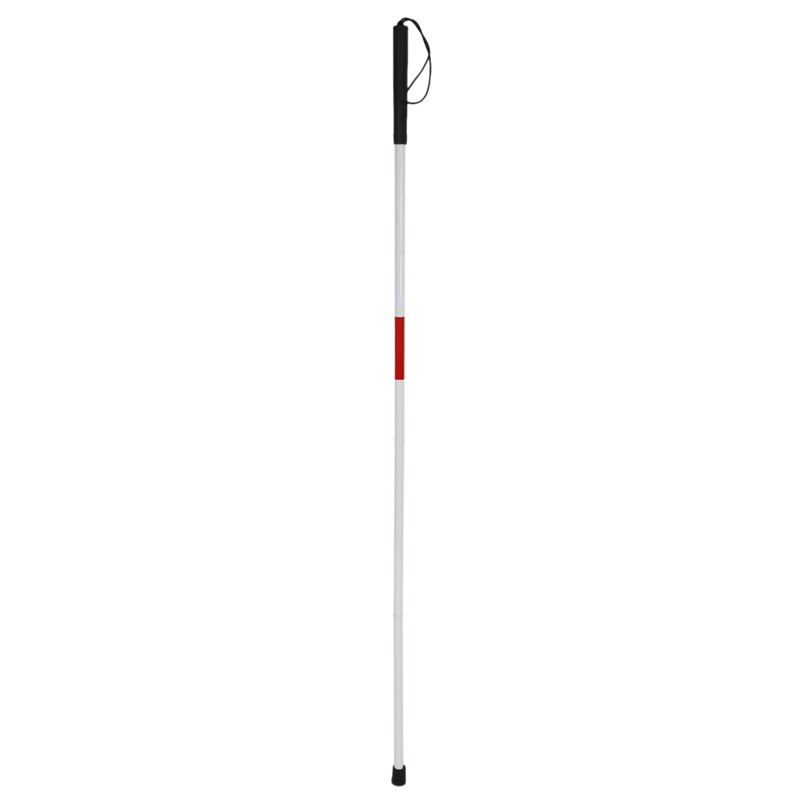 Visually Impaired Crutch Cane Blind Walking Stick Walker Aluminium Easy Folding: Default Title