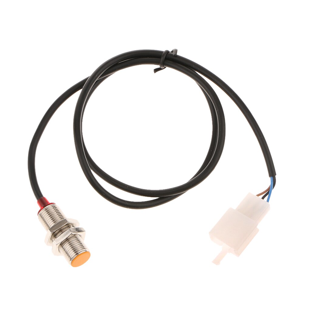 1 Set Motorcycle Speedometer Tachometer Digital Sensor Cable With 2 Magnets