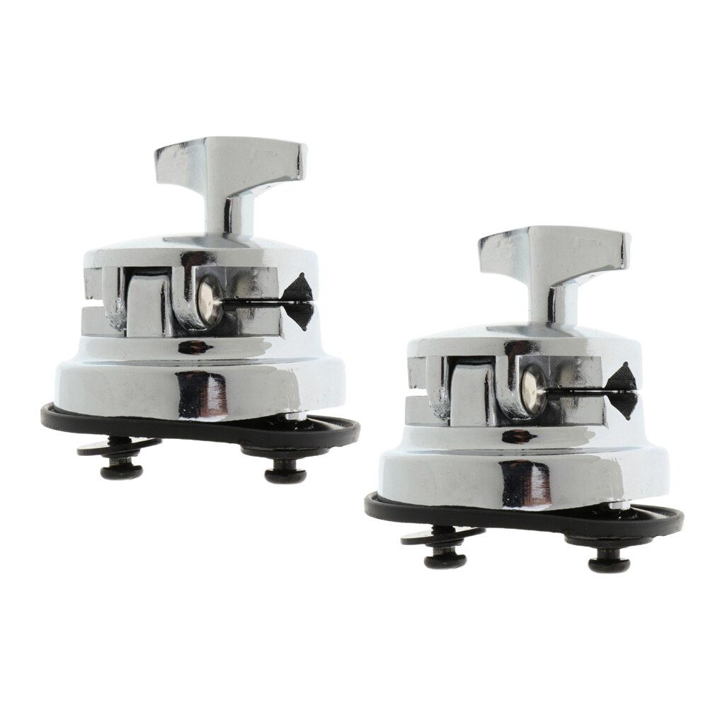 2x Zinc Alloy Drum Holder Base Plate Drum Rack Clamp Drum Tom Mount Bracket