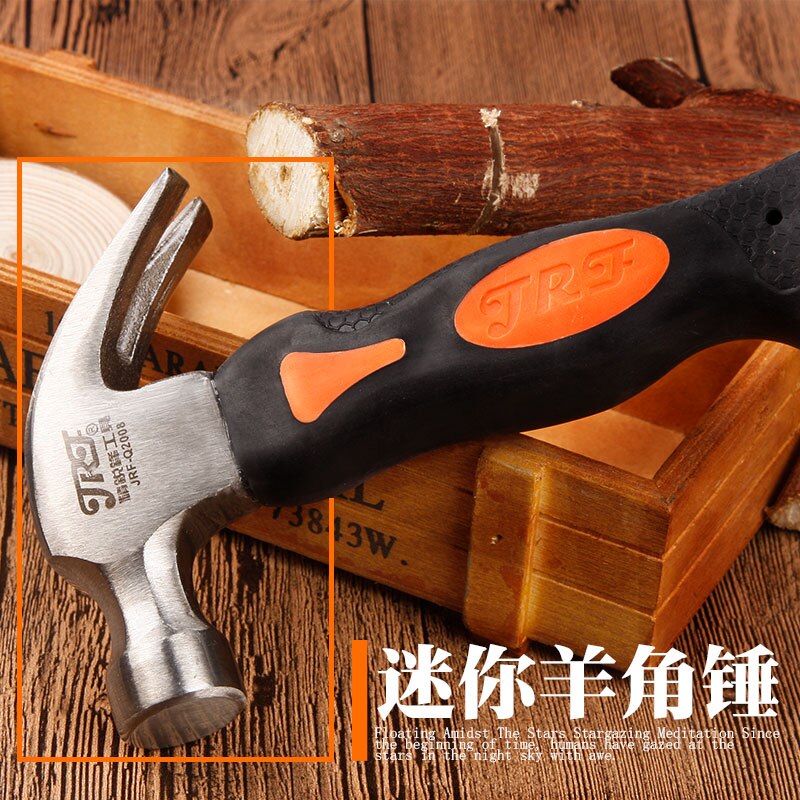 Jrf högkolstål mini klohandtag hammare spik hammare verktyg spik avdragare för hushåll / träbearbetning / flykt