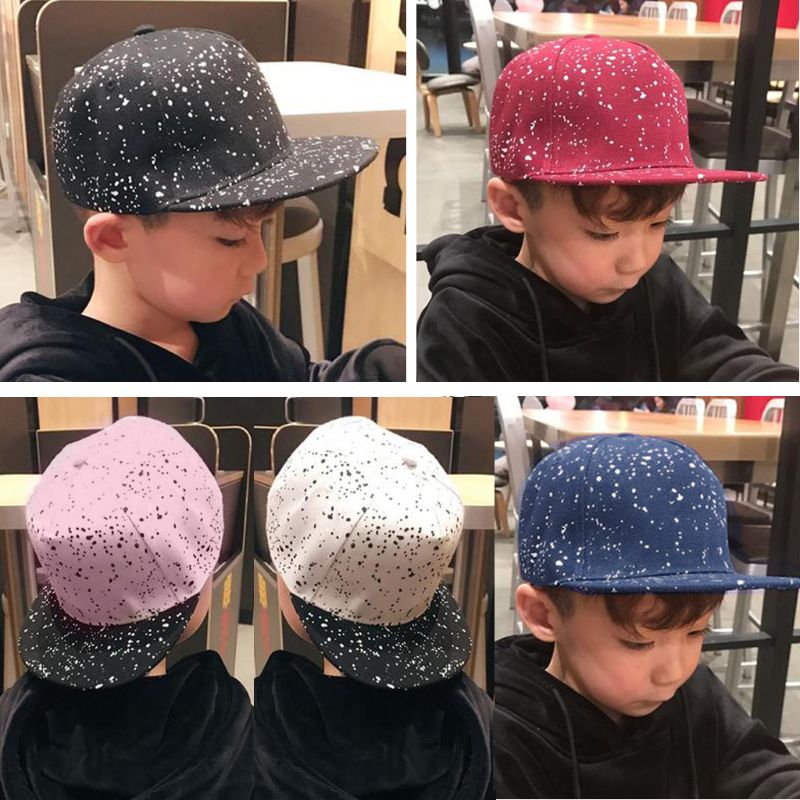 1 pc unisex prikkede hatte justerbare børn børn afslappet kasket sun hip hop snapback til drengepiger 5 farver