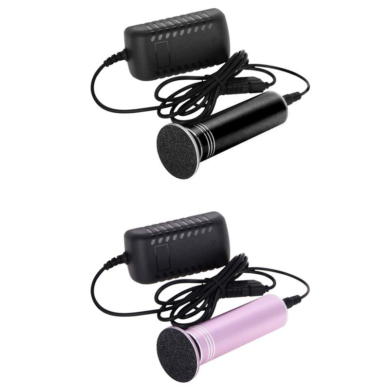 Eu plug verbeterde elektrische voet eeltverwijderaar met 60 stuks vervangende schuurpapier schijven ,2.5x krachtige elektronische voetvijl pedicure