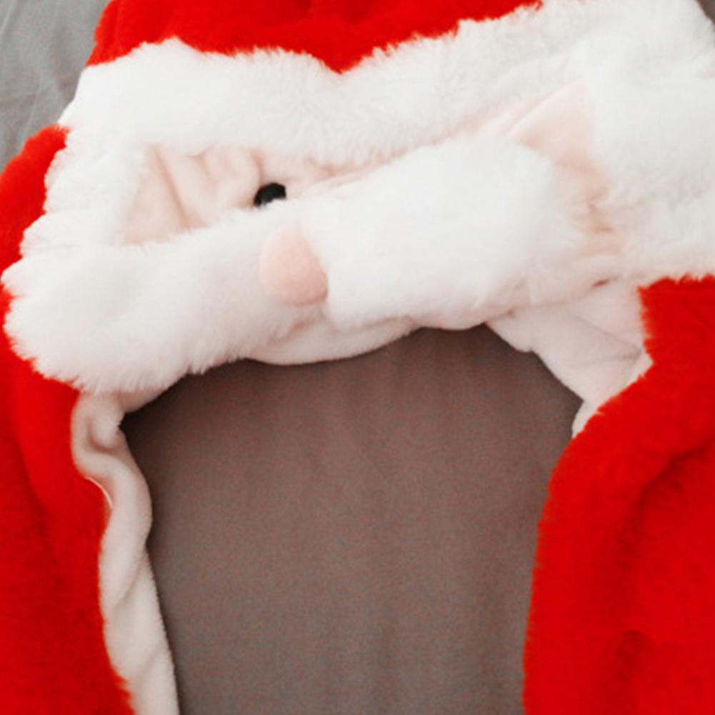 Cute Cartoon Pinch Ears Moveable Airbag Cap Warm Hat Santa Claus Elk for Christmas Decorative Props