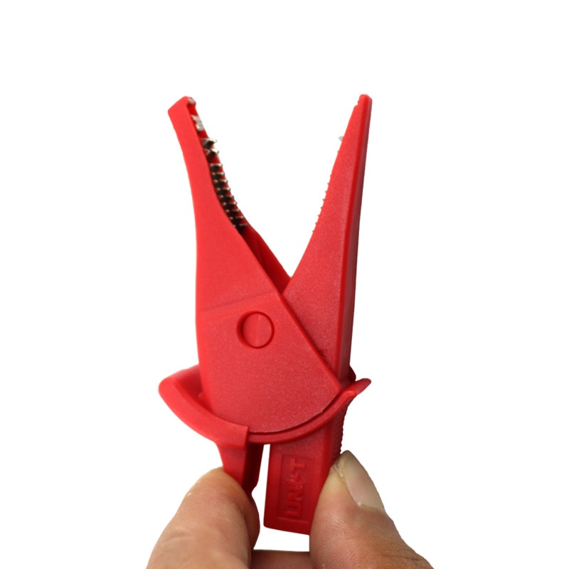 1 Paar UNI-T UT-C04A Geïsoleerde Alligator Clip 75Mm Banana Plug Voor Multimeter Probe Pen Krokodil Clip Elektrische Klem