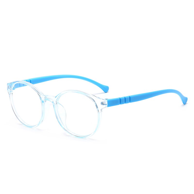 Lunettes de sécurité pour enfants, verres anti-lumière bleue, monture en Silicone, verres clairs, jeu vidéo, pour filles et garçons: 9-MN1013-C3