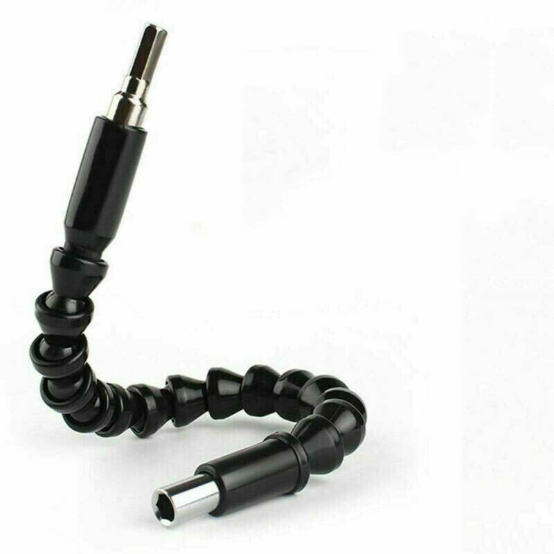 2Pcs Flexible Drill Adapter Hex Bit 105 Degree Angled Electric Screwdriver 1/4 Drill AdapterBlade Holder Attachment Drill: Flexible Shaft