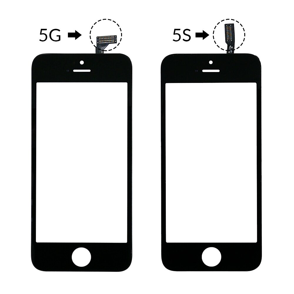 ZORWING Touch Panel For iPhone 5 5s Touch Screen Digitizer Glass Lens Sensor Replacement Parts for Iphone TouchScreen