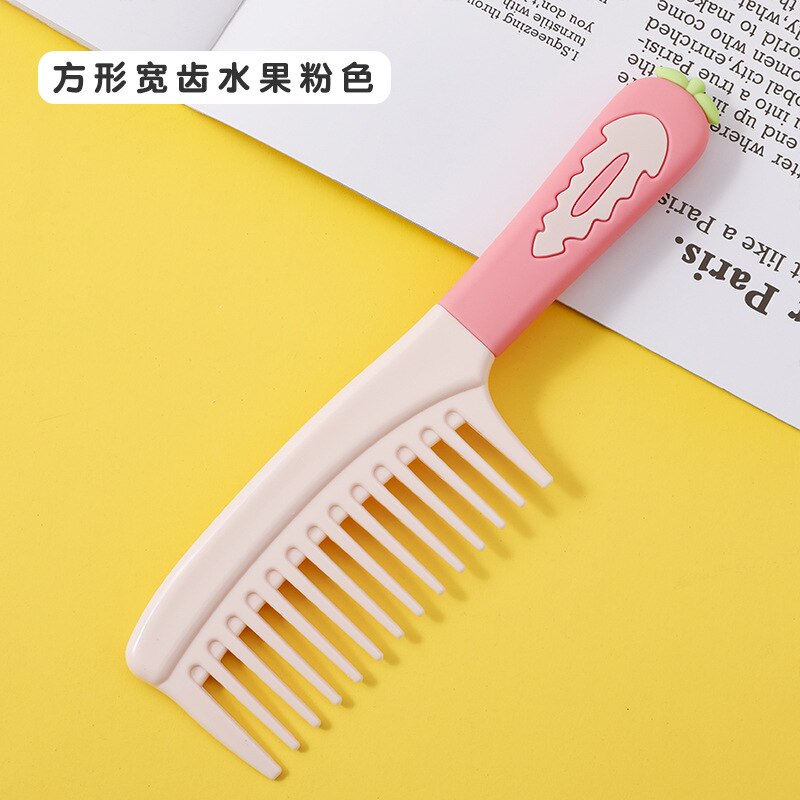 Neue Nette Obst Griff Friseur Kamm Anti-statische Süssigkeit Farbe Hohe Haar Cmb für Mädchen Frauen freundlicher haar Kamm: 9