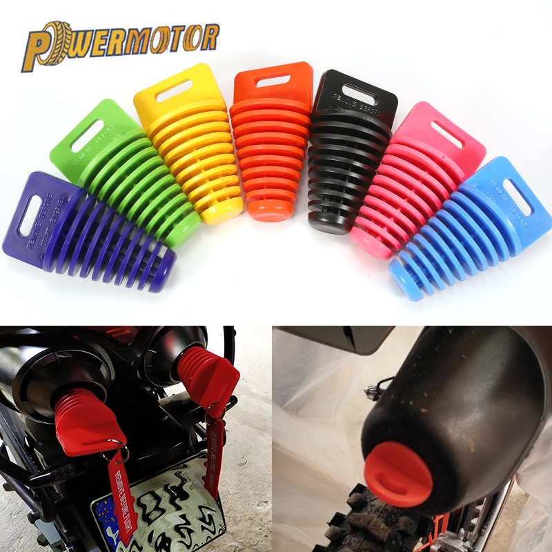 Moottoripyörän pakoputki motocross pvc 33-62mm pakoputken ilmanpoistotulppa pakoputken äänenvaimennin äänenvaimentimen pesutulpan putken suoja