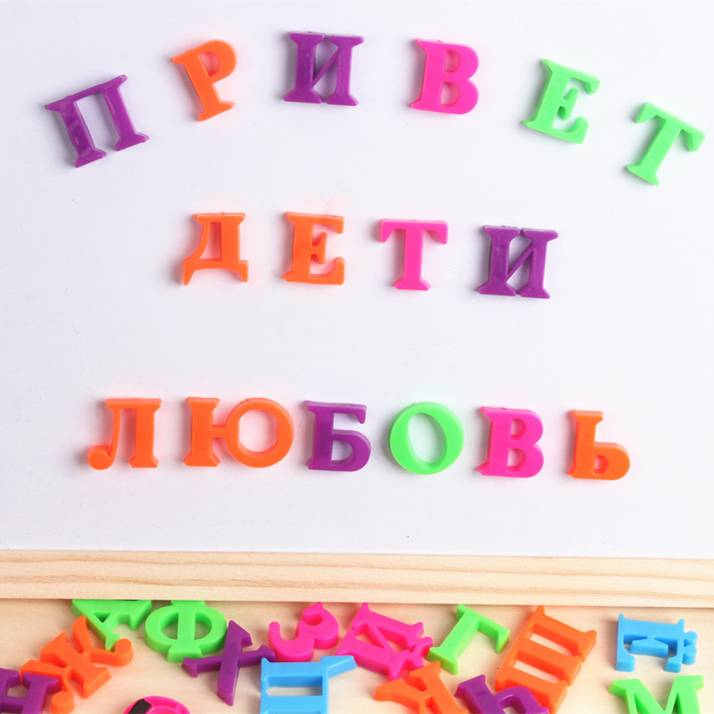 33 stks Russische Alfabet Magnetische Letters Baby Educatief & Leren Speelgoed Koelkast Koelkast Prikbord voor Baby