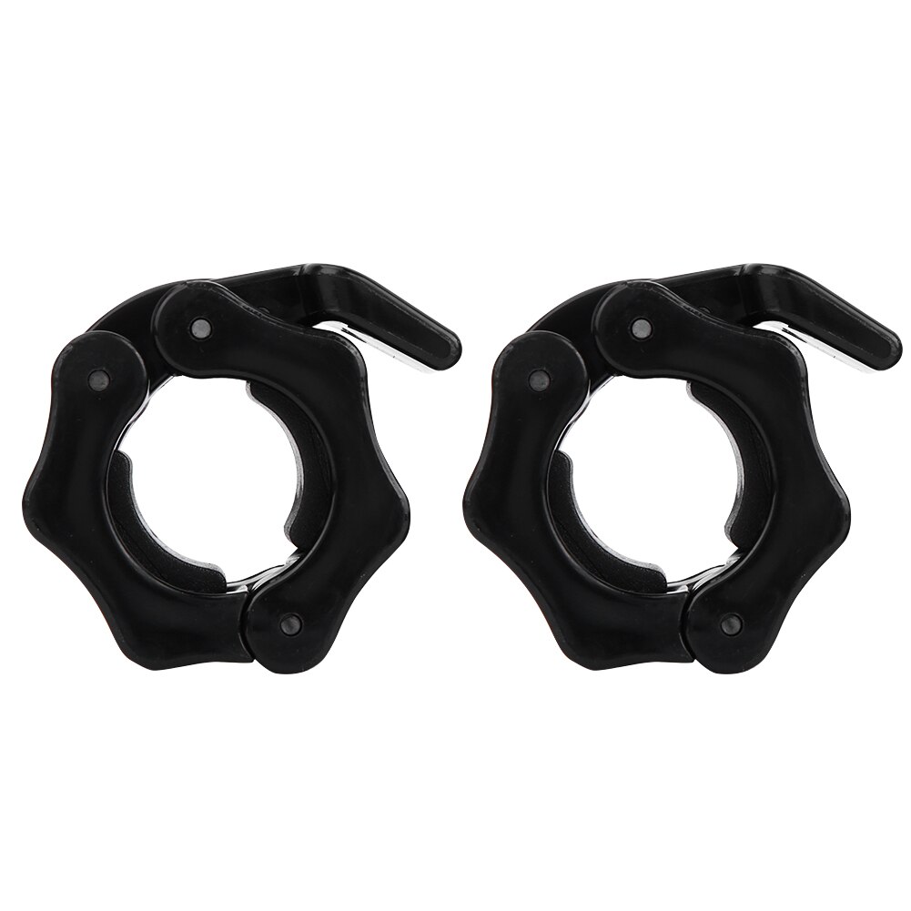 1 Pair 25mm Plastic Barbell Dumbbell Lock Clamp Spring Collar Clip For Training Weightlifting Barbell Bar Plastic Clip