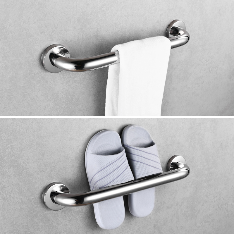 Barrière Gratis Leuning Rvs Badkamer Handgrepen Voor Ouderen Handicap Douche Bad Veiligheid Handvat Wall Mount Handdoekenrek