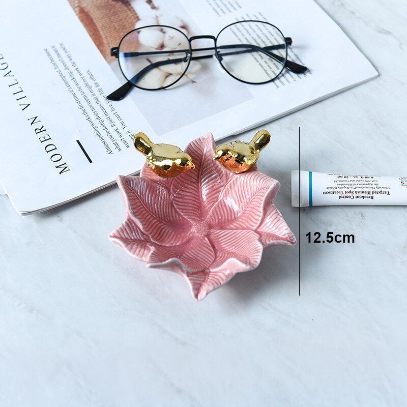 Nordic Keramische Sieraden Lade Decoratieve Schotel Voedsel Plaat Ketting Opslag Trays Ringen Armbanden Houder Creatieve Decoratie: 2