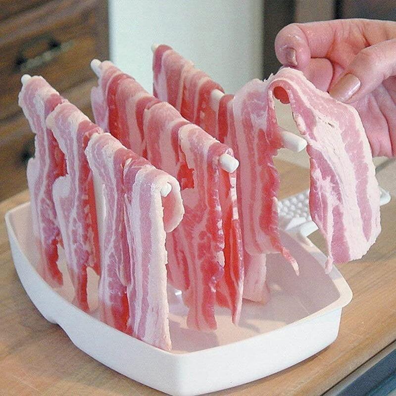 Bacon Tray Rack Microwave Bacon Cooker Shelf Rack High Temperature Resistance