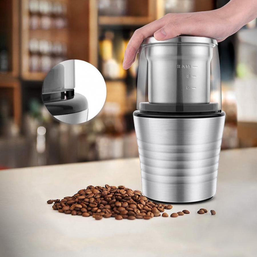 Elektrische Koffiemolen Mini Koffieboon Grinder Milieuvriendelijke Kruiden Zaden Grinder Mini Keuken Koffie Slijpmachine EU Plug
