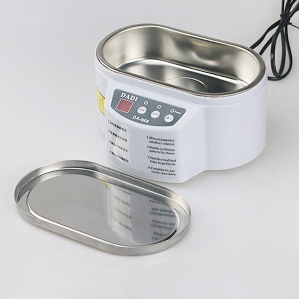 Smart Ultrasone Reiniger Anti-Slip Rvs Ultrasound Wave Wassen Voor Sieraden Glazen Ultrasound Bad Machine