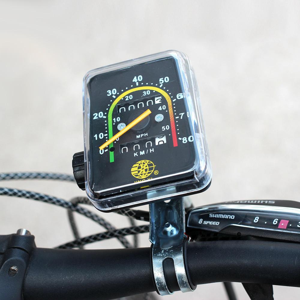 Bike Mechanical Retro Computer Classic Analog Resettable Bicycle Speedometer Odometer Speed Mileage Indicator Cycling Stopwatch
