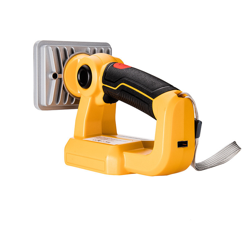 18V LED Flashlight Outdoors Spotlight Light For DEWALT 18V lithium ion battery DCB201 DCB200 Outdoor Lighting with USB