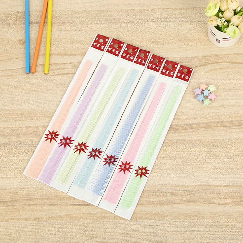 30pcs/Pack Luminous Handcraft Origami Lucky Star Paper DIY Folding Stars Paper Lovely Origami Paper Chirstmas