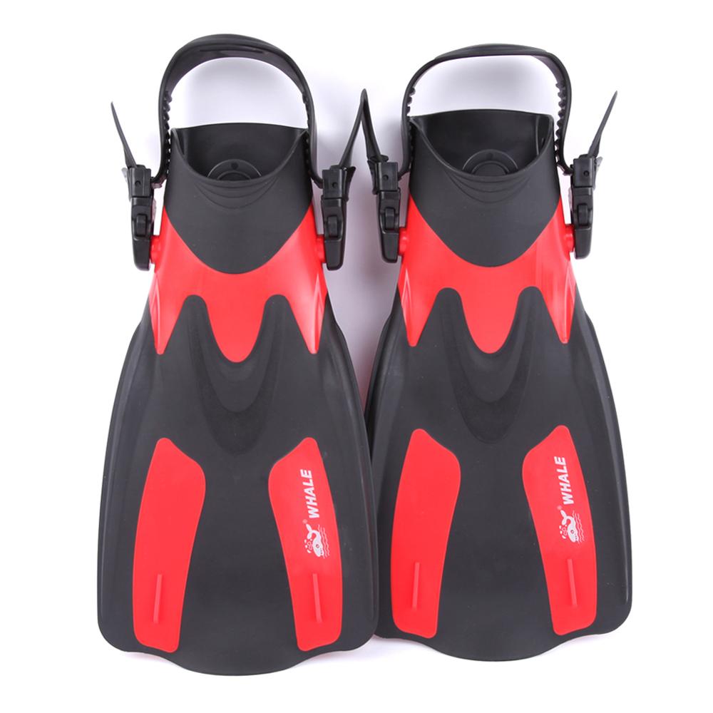 FN-200 de ballena aletas de natación adulto corto Scuba snorkel zapatos de natación aletas de pie Trek aletas de buceo con talón
