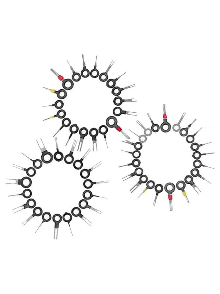 57pcs/Set Car Terminal Removal Tool Kit Auto Repairing Tool Kit Stainless Steel