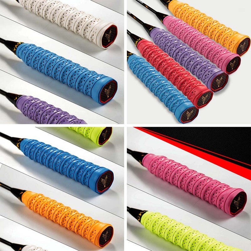 1 stk åndbart racketgreb til badminton svedbånd anti-slip overgrip tennisracketer tape håndtag svedbånd stang squash padel