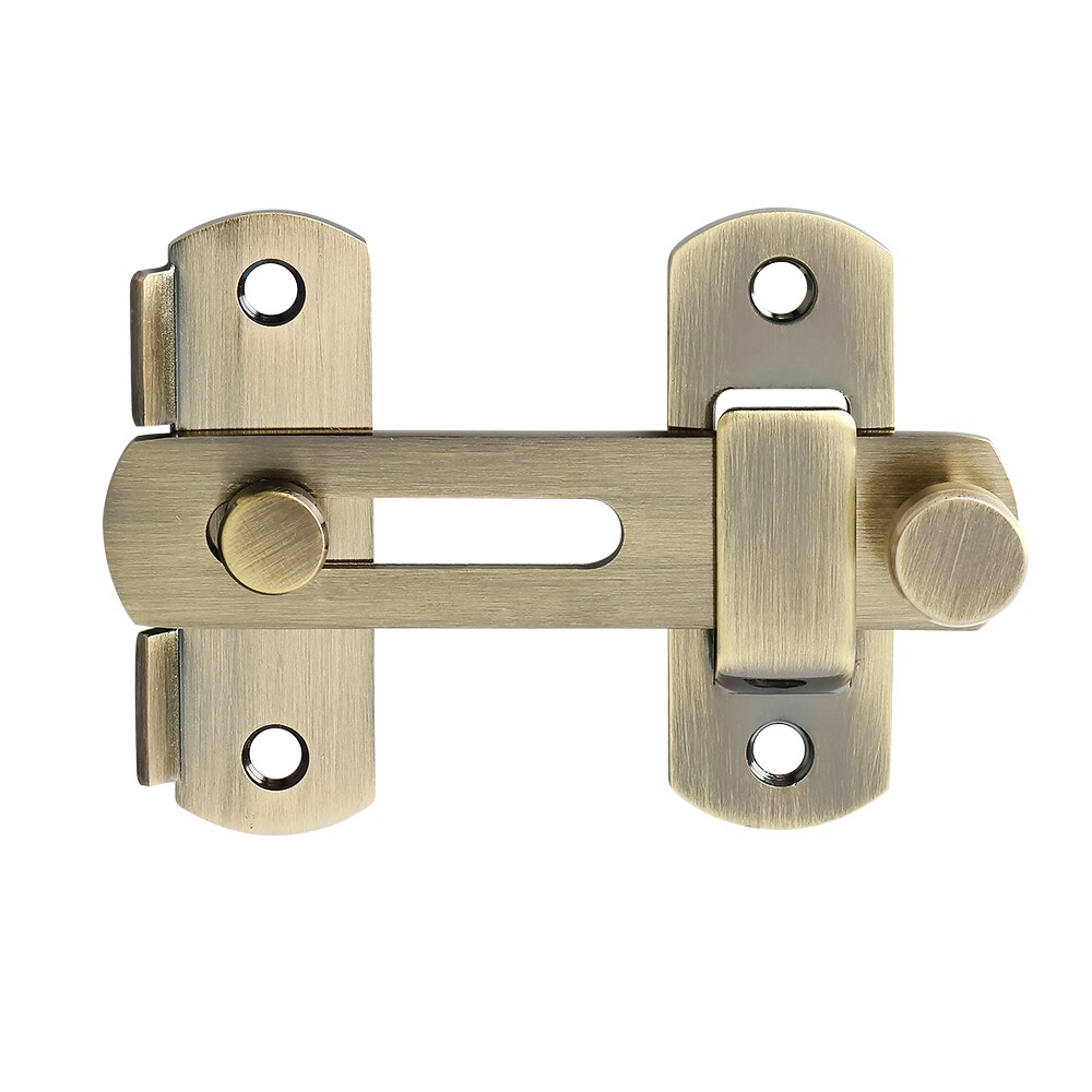 Alise SUS 304 Stainless Steel Flip Latch Gate Latches Door Lock Bar Latch for Windows Sliding Door Garden Guardrails Pet Doors: Bronze