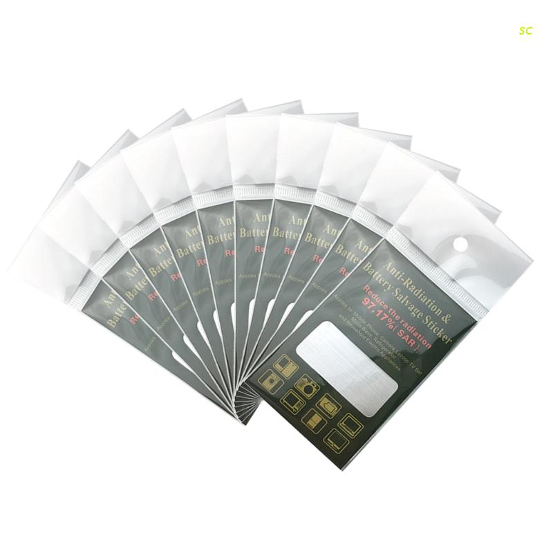 10pcs Anti Radiation Protector Shield EMF Protection Mobile Cell Phone Stickers EMR Blocker for Laptop .: S