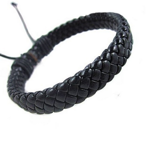 Unisex Leather Bracelet Bangle Cuff Rope Adjustable Good Parents Children: H6042