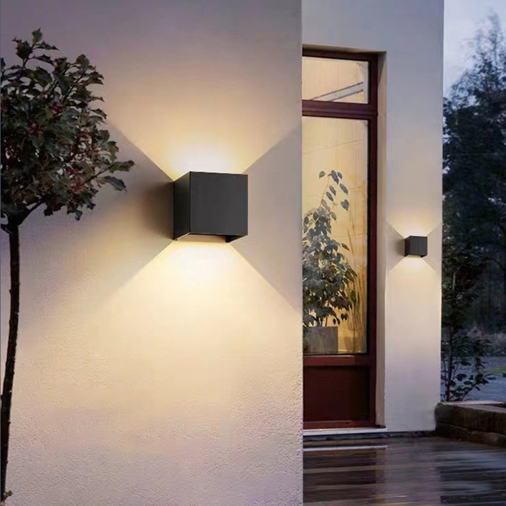 Led Wandlamp Outdoor Waterdichte Ip 65 Oppervlak Gemonteerd Modern Eenvoudig Geleid Op En Neer Muur Licht Veranda Tuin 12W AC85-265