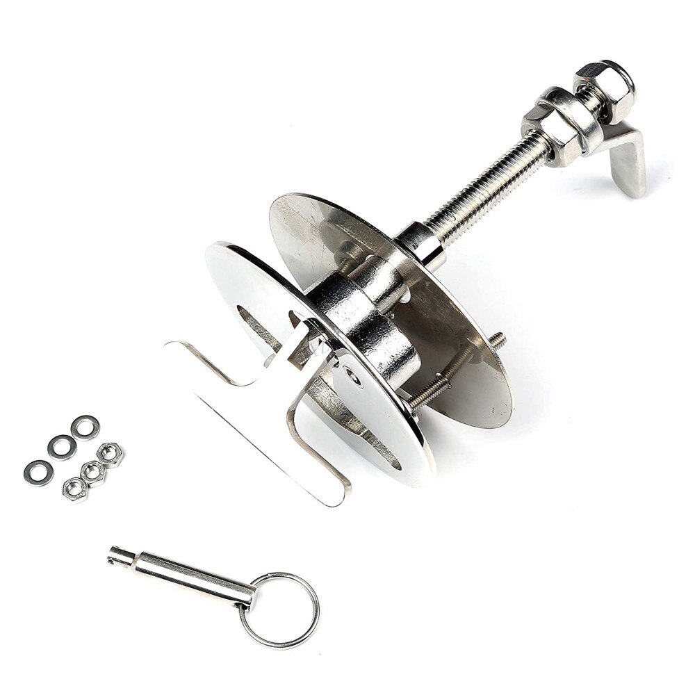 Boat Cam Latch Oldschool T-Handle Locking Latch Marine Stainless Steel W/Back Plate Fasteners