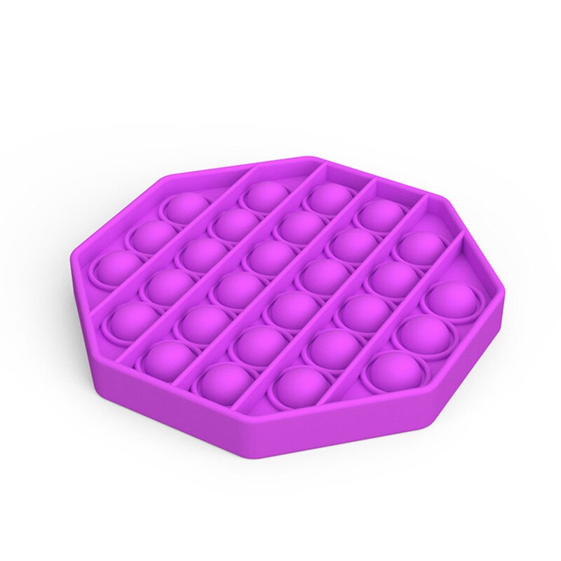 1PC Push Blase Zappeln Sensorischen Spielzeug Neue Push Pop Blase Zappeln Anti-Stress-Spielzeug Erwachsene Kinder Pop Es Zappeln Sensorischen spielzeug Autismus: plum