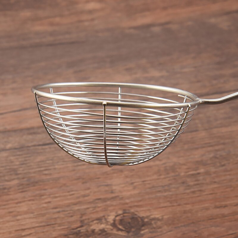 Stainless Steel Spider Strainer Skimmer Spoon Long Handle Wire Skimmer Ladle For Kitchen Frying Cooking Pasta Chip Noodles Scoop
