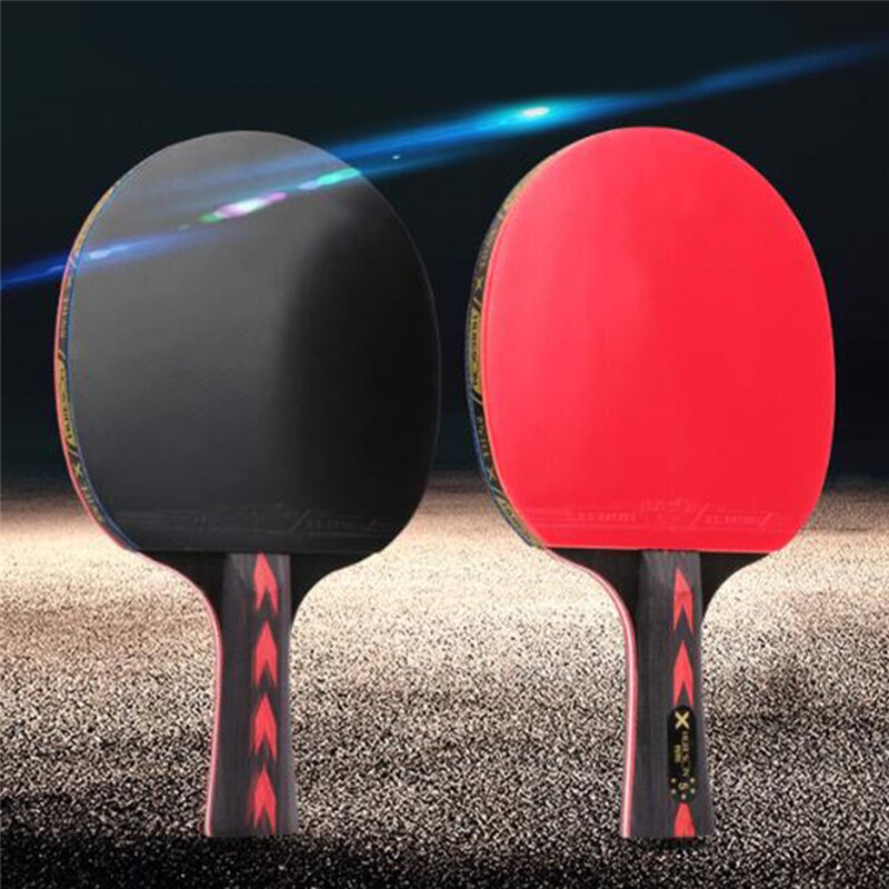 2Pcs Upgraded Carbon Table Tennis Racket Set Super Powerful Ping Pong Racket Bat For Adult Club Training