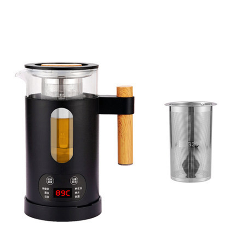 LNJZMDSS Automatische Theepot 1.5L - Borosilicaatglas, Aanraakbediening, Warmtebehoud, BPA-vrij