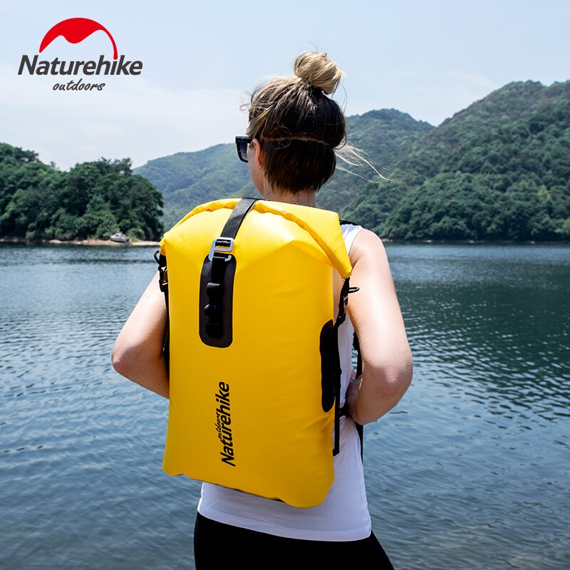 Naturehike 28L Swimming Waterproof Bag Travel Backpack Portable Drifting Rafting Sport TPU Dry Bag Beach Storage Pouch
