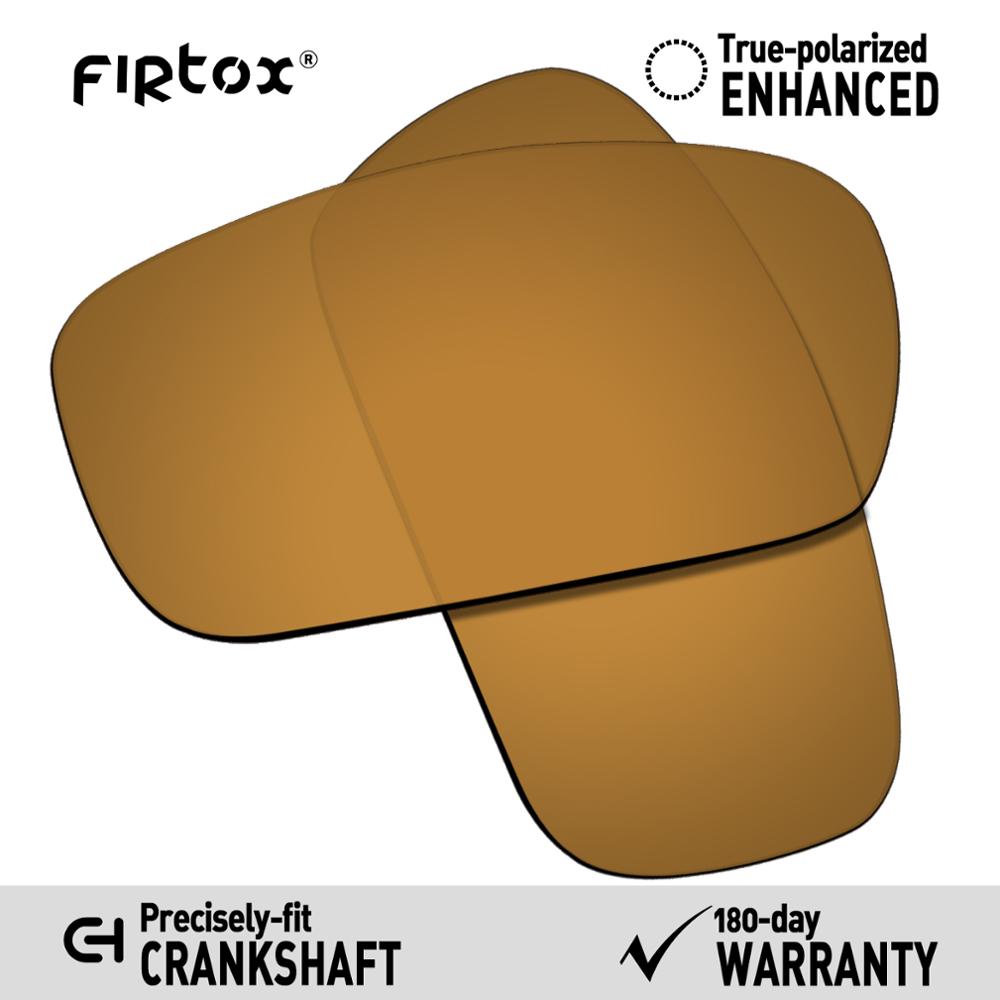 Firtox Wahre UV400 Polarisierte Linsen Ersatz für-Oakley Kurbelwelle OO9239 Sonnenbrille (Compatiable Objektiv Nur)-Mehrere Farben: Bronze- golden