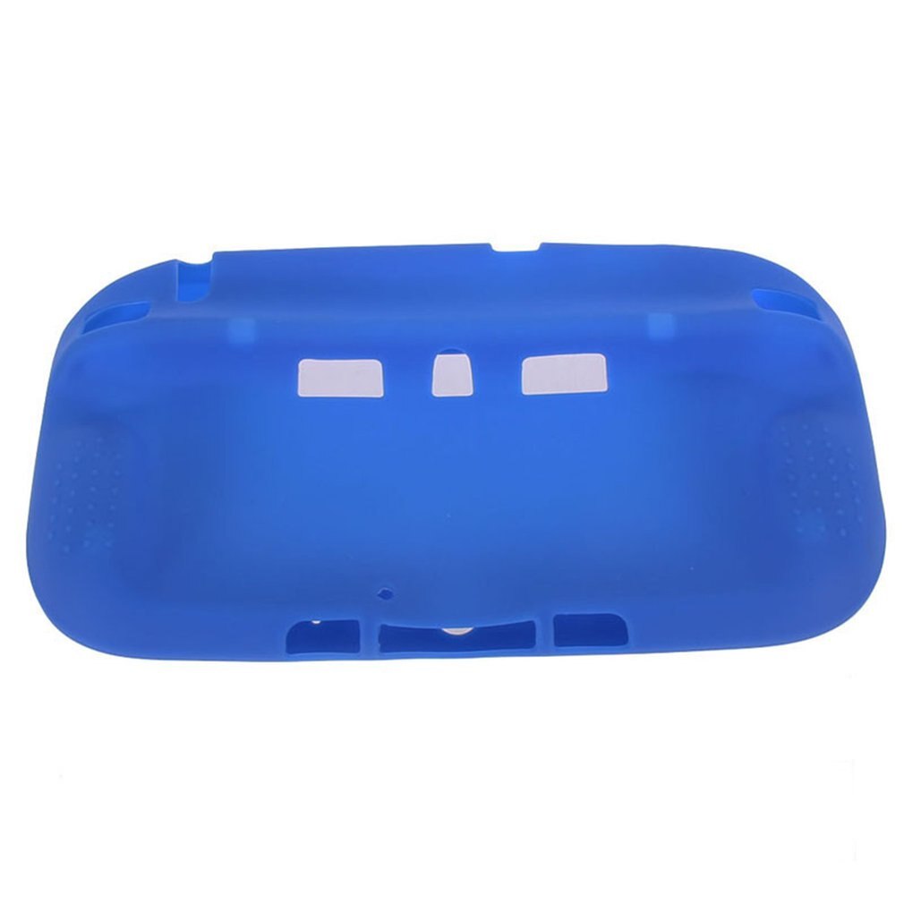 Protecteur complet du corps U Gel housse de protection coque en Silicone souple pour Wii pour contrôleur de manette Wiiu Nintendo ONLENY: Bleu