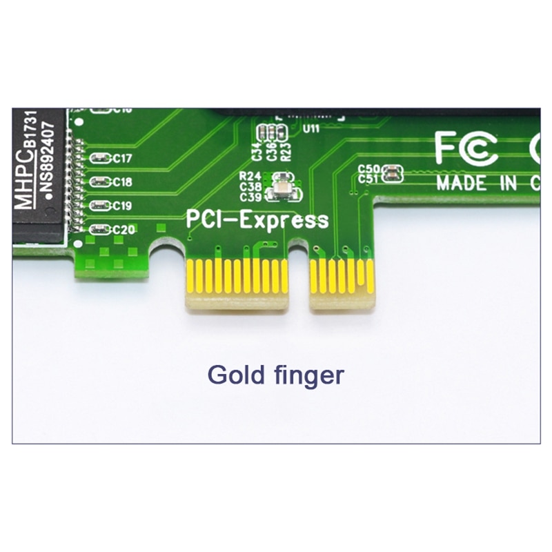 Carte réseau 4 ports Gigabit Ethernet 10/100/1000M PCI-E PCI Express à 4X Gigabit Ethernet carte réseau adaptateur LAN pour ordinateurs de bureau