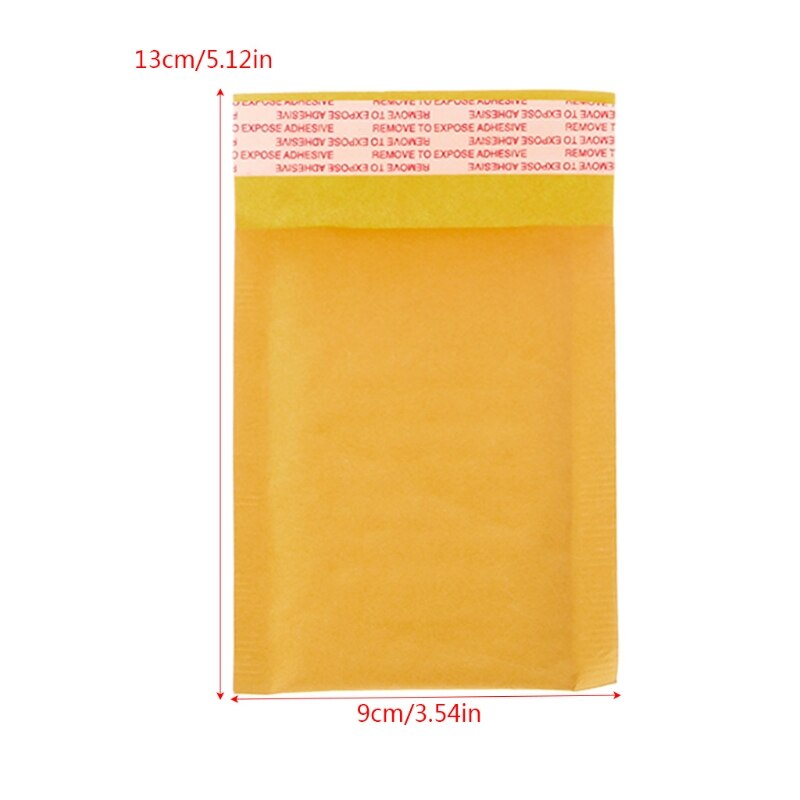 1 pose x postposer postkvittering 10 stk kraftbobleforsendelser gule polstrede postposer papirkuverter