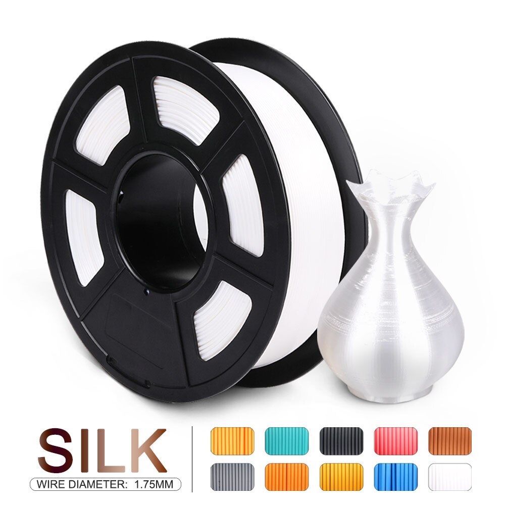 Zijde filament fuchsia zijde 1kg per rol 3d printer filament diy 3d anycubic print navullingen sublimatie uv hars sublimatie: Zijdewit