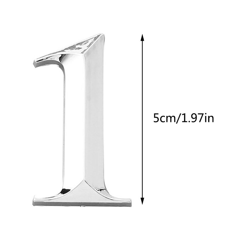 5cm Self Adhesive Door Number 0 to 9 Sign Number Digit Apartment Hotel Office Door Address Street Number Stickers