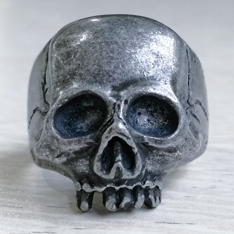 2020 NUOVO Caldo del cranio di personalità degli uomini di anello di roccia punk gotico dei monili anello fantasma testa del cranio degli uomini di anello