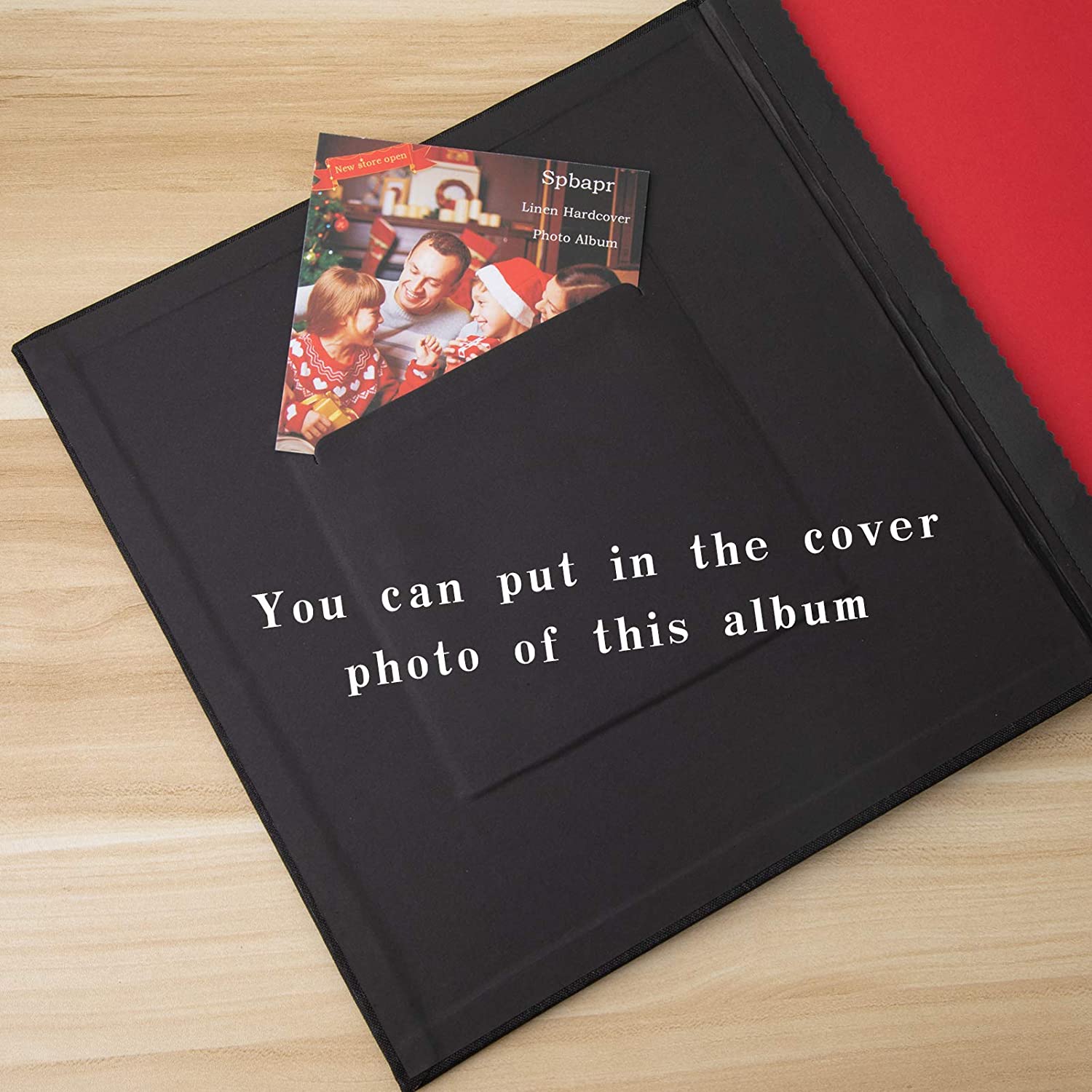 16 Inch 40 Pages Linen Cover DIY Photo Album 3x5 4x6 5x7 8.5x11 Photo Album Sticker Photo Album Big Family Photo Album